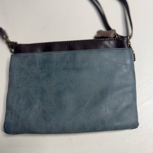 Chala Dachshund Crossbody Bag – Blue Vegan Leather – Zip Top - Picture 5 of 12